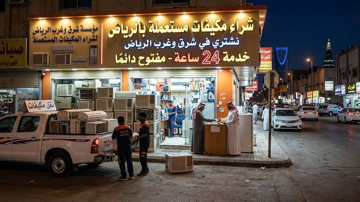 شراء دفعة مكيفات مستعملة من منشأة تجارية بالرياض
